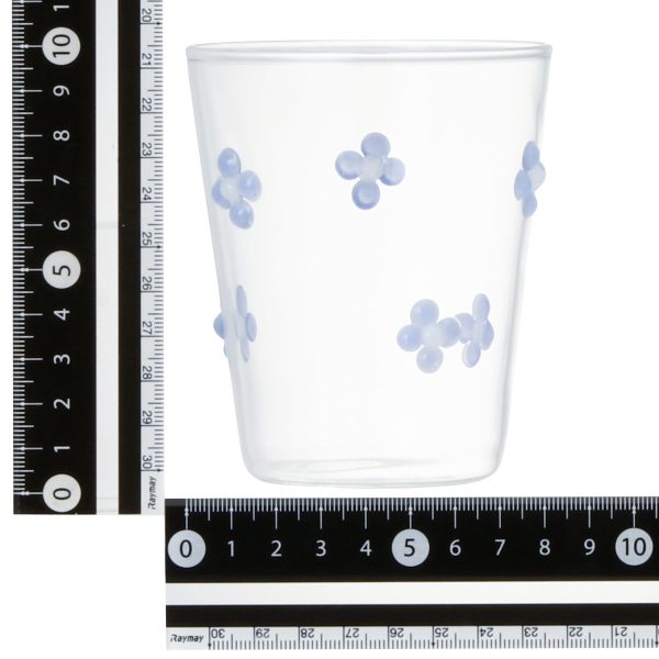 Flower Glass Tumbler Purple - Image 5